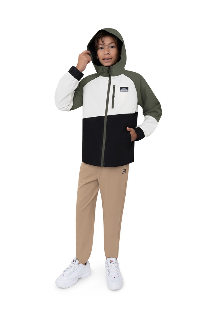 A lifestyle shot of a model wearing Avalanche apparel.
